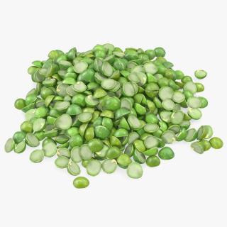 Pile of Split Pea 3D