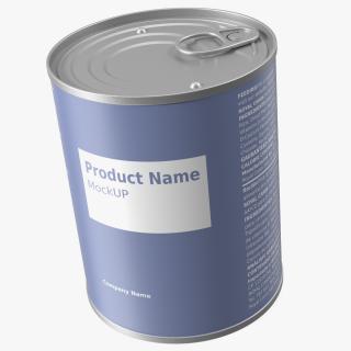 3D Canned Food Mockup model