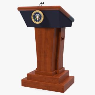 3D Speech Stand United States President