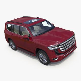 Red SUV 3D model