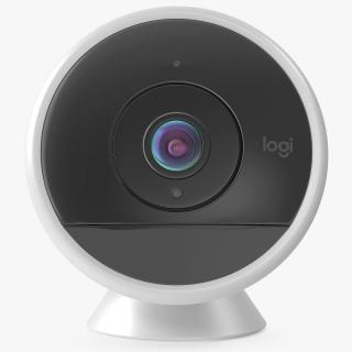 3D Logitech Circle2 Weatherproof Wired Security Camera