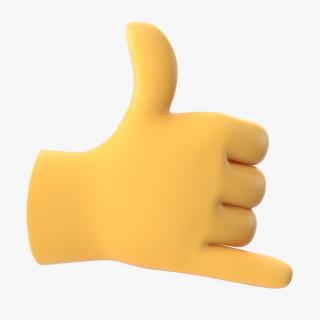 3D Call Me Hand Emoji model