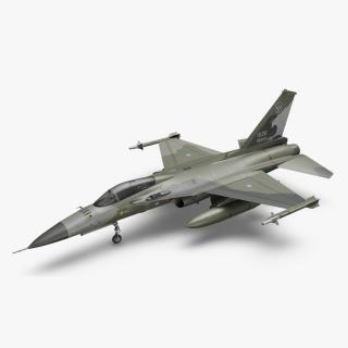 AIDC F-CK-1 Ching-Kuo Fighter Jet Green 3D model