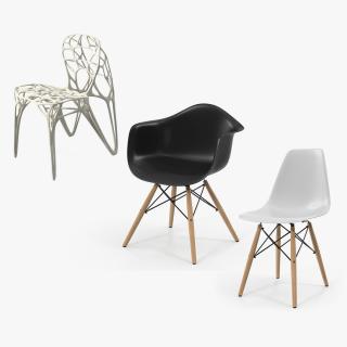 Modern Chairs Collection 3D model