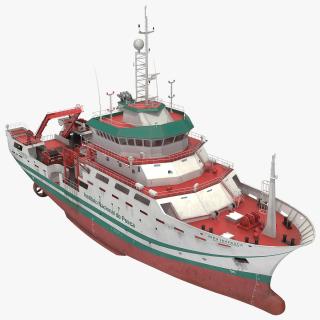 3D INAPESCA Oceanographic Research Vessel model