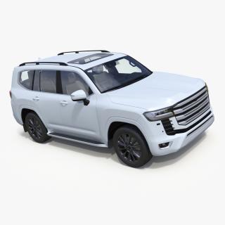 White SUV 3D model