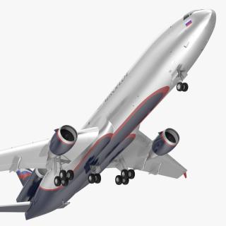 3D model McDonnell Douglas MD11 Tri Jet Airliner Aeroflot Rigged