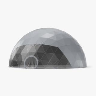 Geodesic Event Dome Tent Grey 3D model