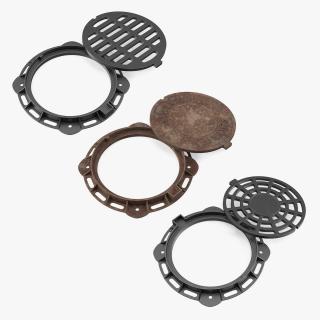 3D model Sewer Manholes Collection