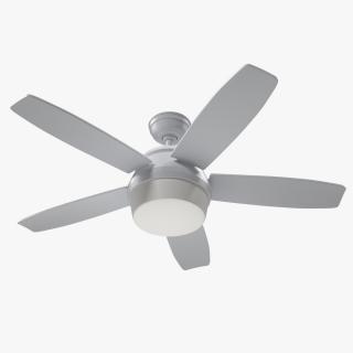 White Ceiling Fan 3D