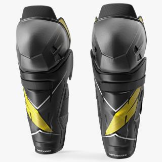 3D model Hockey Shin Guards Yellow