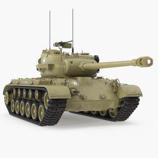 3D Heavy Tank M26 Pershing model