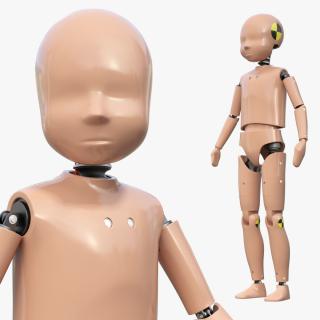 Child Crash Test Dummy Rigged 3D model