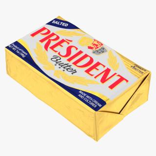 3D President Salted Butter model