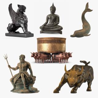 3D model Bronze Sculptures Collection 4