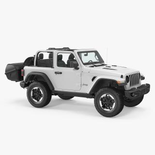 Jeep Wrangler with Thule Transporter Combi 3D