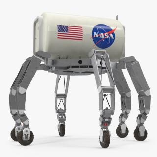 3D ATHLETE Lunar Rover Rigged