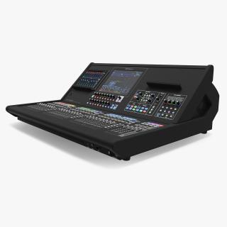 3D Live Mixing Console Roland M-5000 Lights On model