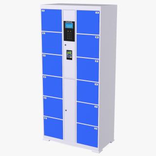 3D model Smart Storage Supermarket Blue