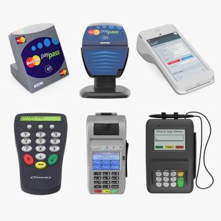 Credit Card Terminals Collection 2 3D model