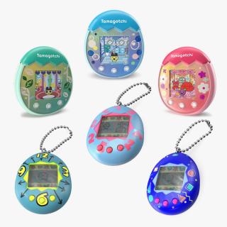 3D Tamagotchi Collection 3 model