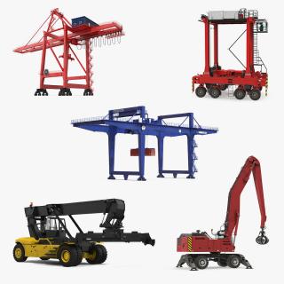 Port Cranes 3D Models Collection 4 3D model