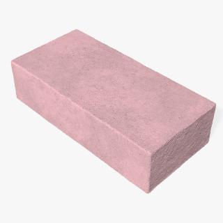 3D model Solid Sand Lime Block Red