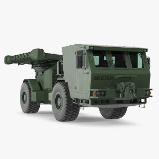 3D Used Khaki Mine Sweeper Vehicle Hydrema 910 model