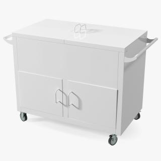 Mobile Rolling Box White 3D model