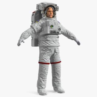 3D Astronaut Wearing Extravehicular Mobility Unit