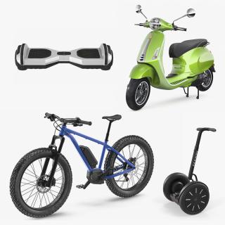 3D model Two Wheel Electric Vehicles Rigged Collection