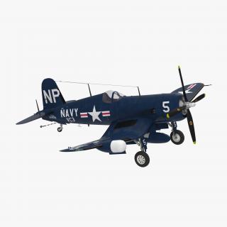 3D Navy Fighter F4U 5NL Corsair US WWII