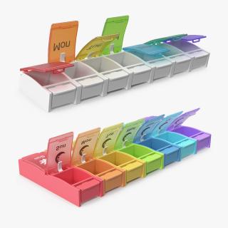 3D model Pill Box Cases Collection