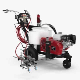 Line Painting Machine Titan PowrLiner 4955 Rigged 3D model