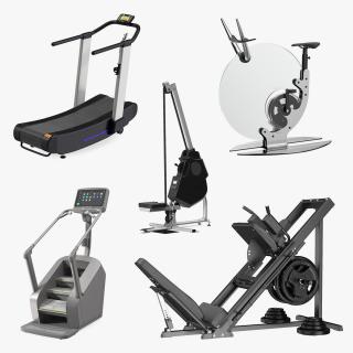 Workout Machines Collection 3 3D model