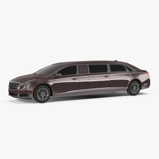 Six Door Limousine Generic Simple Interior 3D