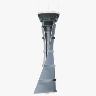 3D model Airport Air Traffic Control Tower with Interior Generic