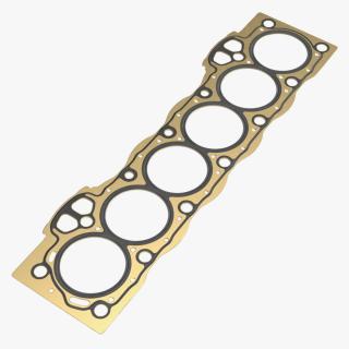 3D Head Gasket 6 Cylinder 1GFE Brass model