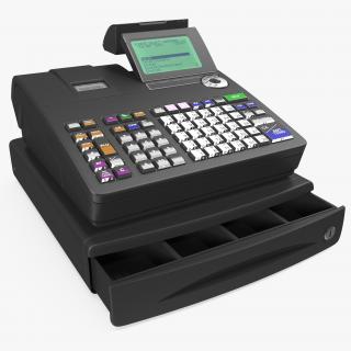 3D Electronic Cash Register Generic Black model