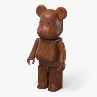 Collectible Figure Bearbrick Wooden 2 3D