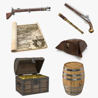 3D Pirate Treasure Collection