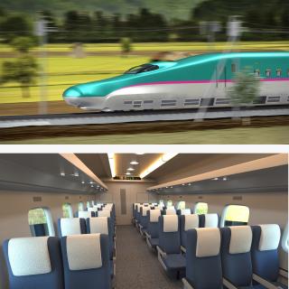 Shinkansen Speed Trains Collection 3D model