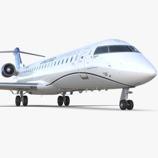 3D model Bombardier CRJ550 Regional Jet United Express