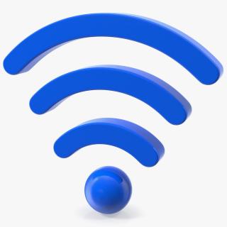 Wireless and WiFi Symbol 3D model