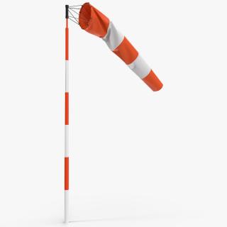 3D model Windsock with Wind Speed 3 Knots(1)