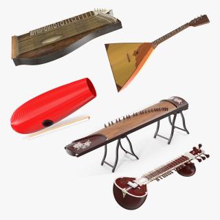 3D model Traditional Stringed Instruments Collection 2