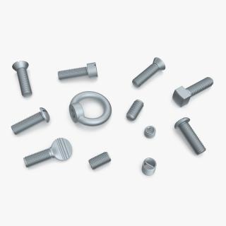 3D model Zinc Steel Screw Kit