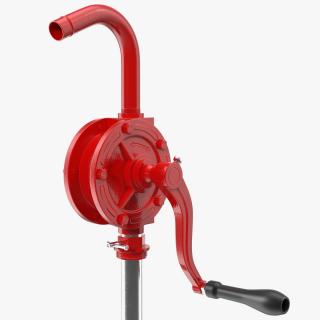 3D Rotary Barrel Pump model