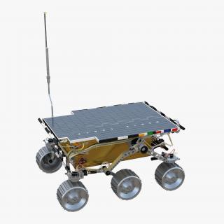 Mars Rover Sojourner Rigged 3D