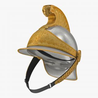 3D 1872 French Cuirassier Heavy Cavalry Officer Helmet